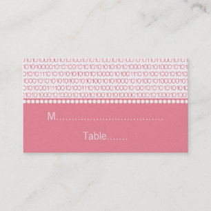 Geek Chic Mariage Cartes de Place, Rose