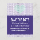 Geek Chic sparen het Briefkaart van de Datum, Paar (Voorkant)