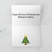 Geek Christmas Feestdagen Kaart (Binnen)