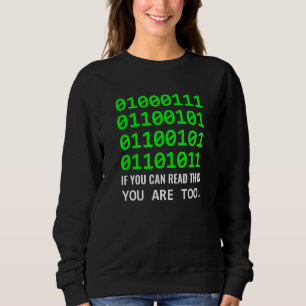 Geek Computer Binary Code Software Developer Trui