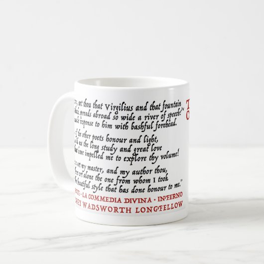 Geek Dante Longfellow - tasse de Lit (Devant gauche)