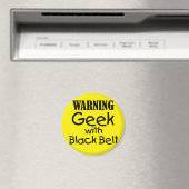 Geek d'avertissement avec aimant de ceinture noire (In Situ (Lave-vaisselle))