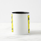 Geek d'avertissement avec Mug ceinture noire (Centre)