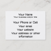 Geek de carte (Dos)