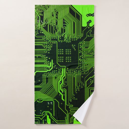 Geek de la carte de circuit électronique Nerd PCB (Serviette de bain)