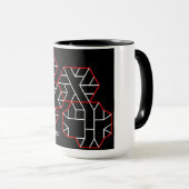 Geek de vertex 3e degré Mug Black (Devant droit)