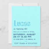 Geek d'ordinateur Invitation de fête d'anniversair (Devant)