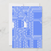 Geek d'ordinateur Invitation de fête d'anniversair (Dos)