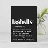 Geek d'ordinateur Invitation de fête d'anniversair (Debout devant)