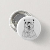 Geek draagt ronde button 3,2 cm (Voorkant /achterkant)