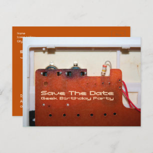 Geek Enregistrer la date 50e Anniversaire Carte po
