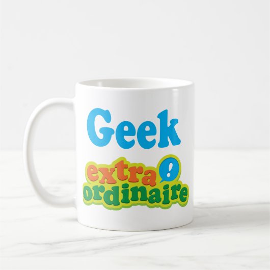 Geek extraordinaire cadeauidee koffiemok (Links)