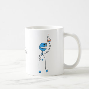Geek Funny Cartoon Robot Chemistry Koffiemok