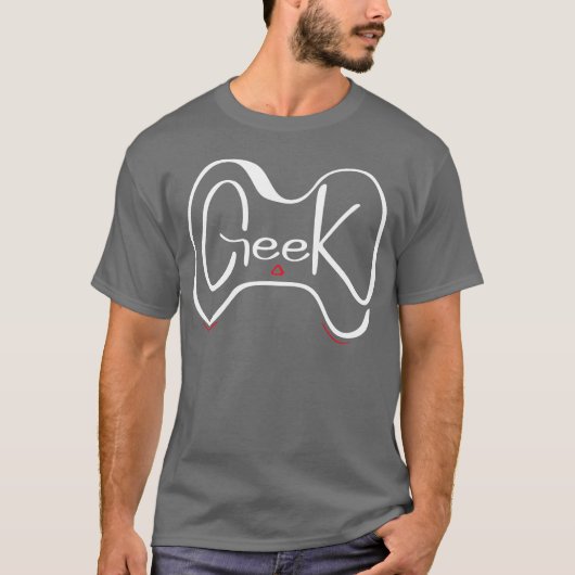 Geek Gaming Controller Nerd Computer Gamer gift bo T-shirt (Voorkant)