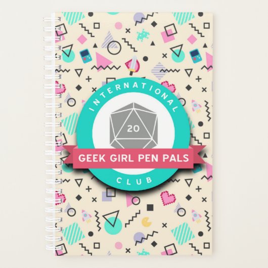 Geek Girl Pen Pals Planner (Voorkant)