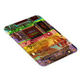 Geek & Glitch gedrukte circuit bord robotica Naam Magneet (Rechterzijde)