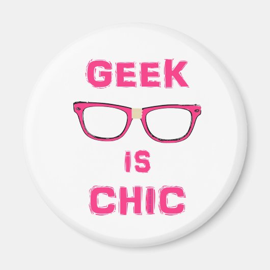 Geek is afbeelding magneet (Voorkant)
