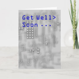 Geek IT Get well soon kaart