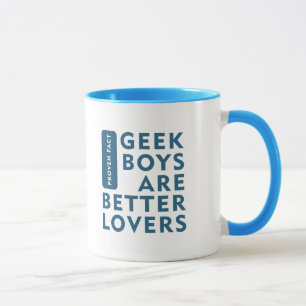 Geek jongens zijn betere liefhebbers mok