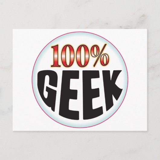 geek Label Briefkaart (Voorkant)