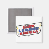 Geek League of America Magnet Magneet (Voorkant / Achterkant)