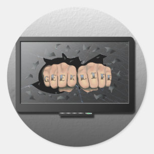 Geek Life Ronde Sticker