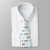 geek lunettes bleu geek masculin cravate (Attaché)