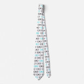 geek lunettes bleu geek masculin cravate (Devant)