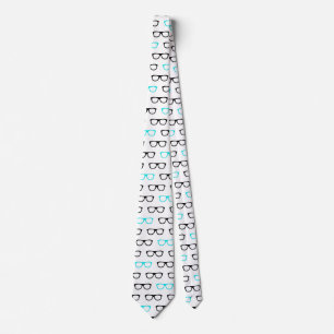 geek lunettes bleu geek masculin cravate