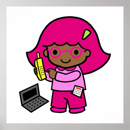 geek meisje poster (Voorkant)