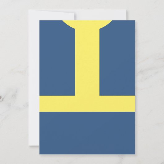 Geek moderne Nerd Gamer Blue Gold Vault Invitation (Dos)