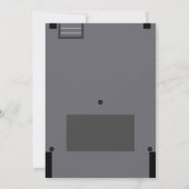Geek moderne Nerd Gamer Vintage Retro Invitation (Dos)