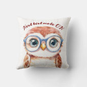 Geek Nerd Bird Kussen (Achterkant)