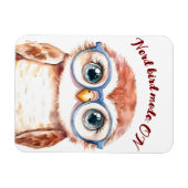 Geek Nerd Bird Magneet (Horizontaal)