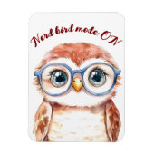 Geek Nerd Bird Magneet (Verticaal)