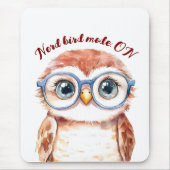 Geek Nerd Bird Muismat (Voorkant)