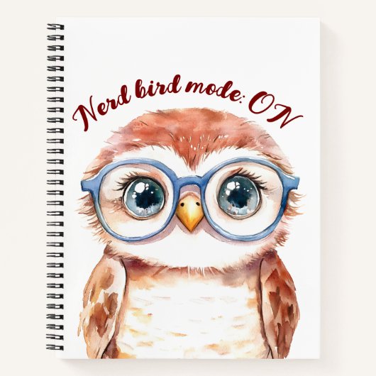 Geek Nerd Bird Notitieboek (Voorkant)