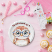 Geek Nerd Bird Papieren Bordje (Feest)