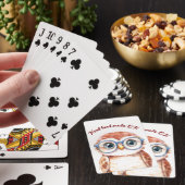Geek Nerd Bird Pokerkaarten (Insitu)