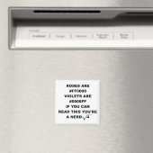 Geek Nerd Poetry Funny Fridge Magnet Rozen zijn ro Magneet (Insitu (Vaatwasser))