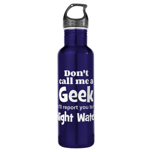 Geek Night Watch wf Waterfles (Voorkant)