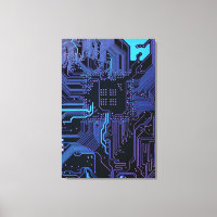 Geek Out Nerd PCB Blauwe Elektronische Circuit Boa