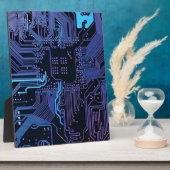 Geek Out Nerd PCB Blauwe Elektronische Circuit Boa Fotoplaat (Zijkant)