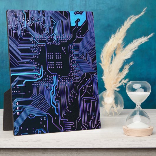 Geek Out Nerd PCB Blauwe Elektronische Circuit Boa Fotoplaat (Zijkant)