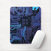 Geek Out Nerd PCB Blauwe Elektronische Circuit Boa Muismat (Met muis)