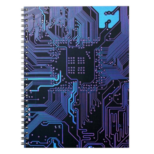 Geek Out Nerd PCB Blauwe Elektronische Circuit Boa Notitieboek (Voorkant)