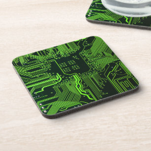 Geek Out Nerd PCB Groene Elektronische Circuit Boa Drankjes Onderzetter