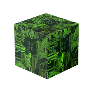 Geek Out Nerd PCB Groene Elektronische Circuit Boa Kubus