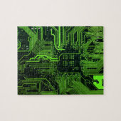 Geek Out Nerd PCB Groene Elektronische Circuit Boa Legpuzzel (Horizontaal)
