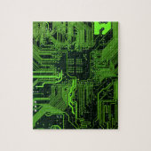 Geek Out Nerd PCB Groene Elektronische Circuit Boa Legpuzzel (Verticaal)